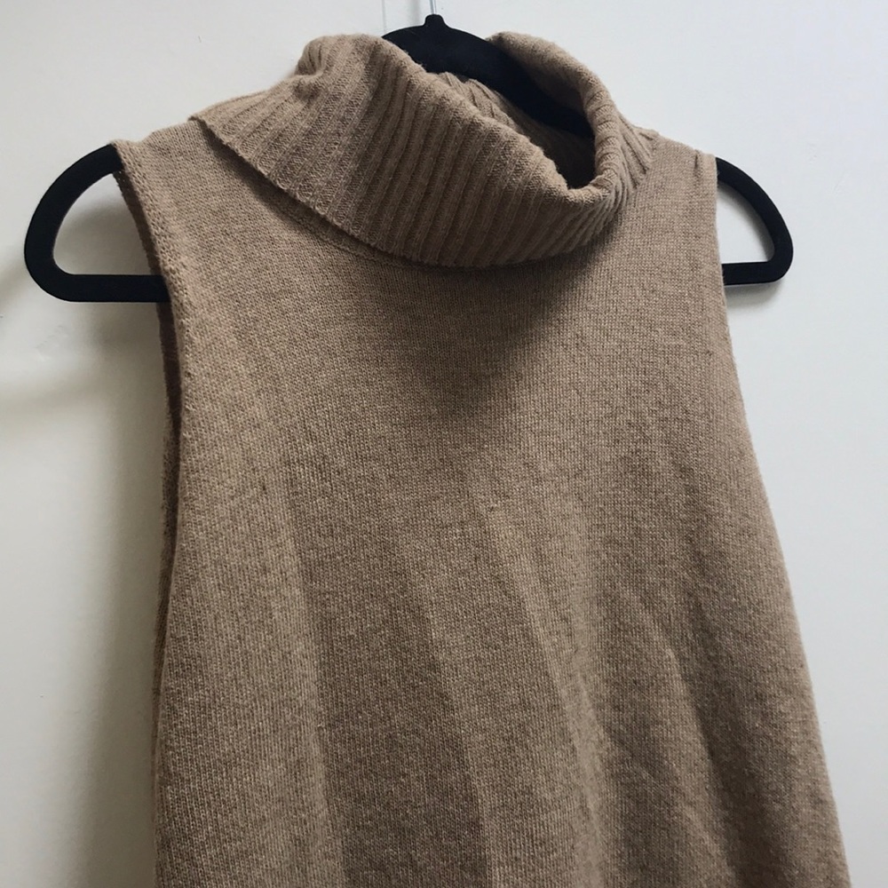 Beige Turtleneck Tunic